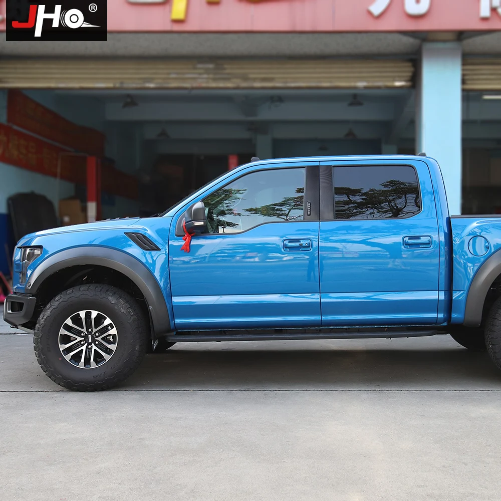 Наклейки JHO на стойки переднего и заднего стекла из углеродного зерна B для Ford F150