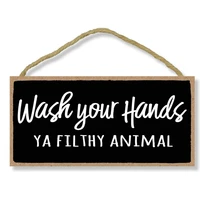 funny sign bathroom decor hanging wall art decorative high quality board hanging sign personalized furniture decor blackboard