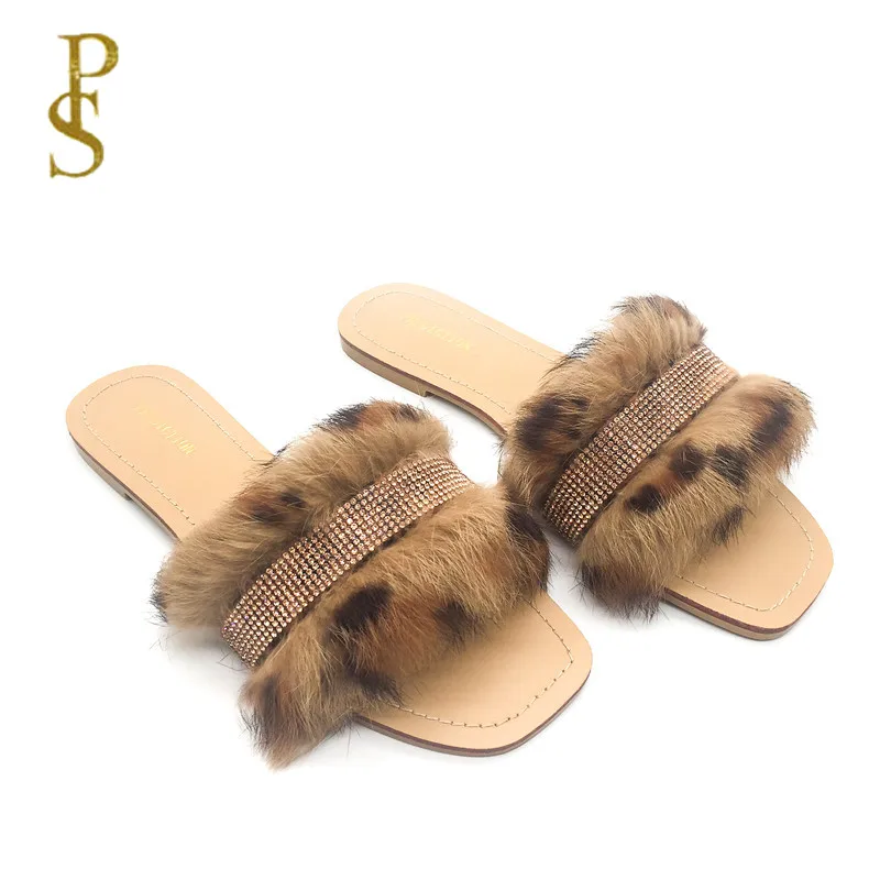 Новинка 2022 тапочки на плоской подошве летние праздничные пушистые светильник