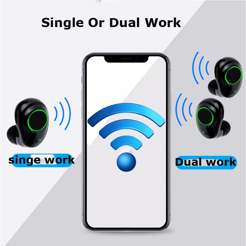 Удивительные новые 3D стерео наушники TWS 5 0 Bluetooth Спортивные Беспроводные Аудио