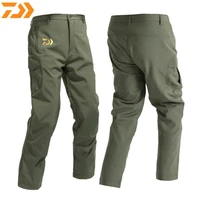 2021 daiwa winter outdoor tactical pants men waterproof velvet multi pocket fishing pants solid durable trousers fishing clothes