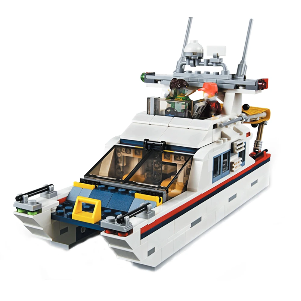 

3117 Vacation Getaways Camper Summer Home Architect 3 in 1 Building Block Set 2 Mini Dolls Kids Model Toys For Children 31052