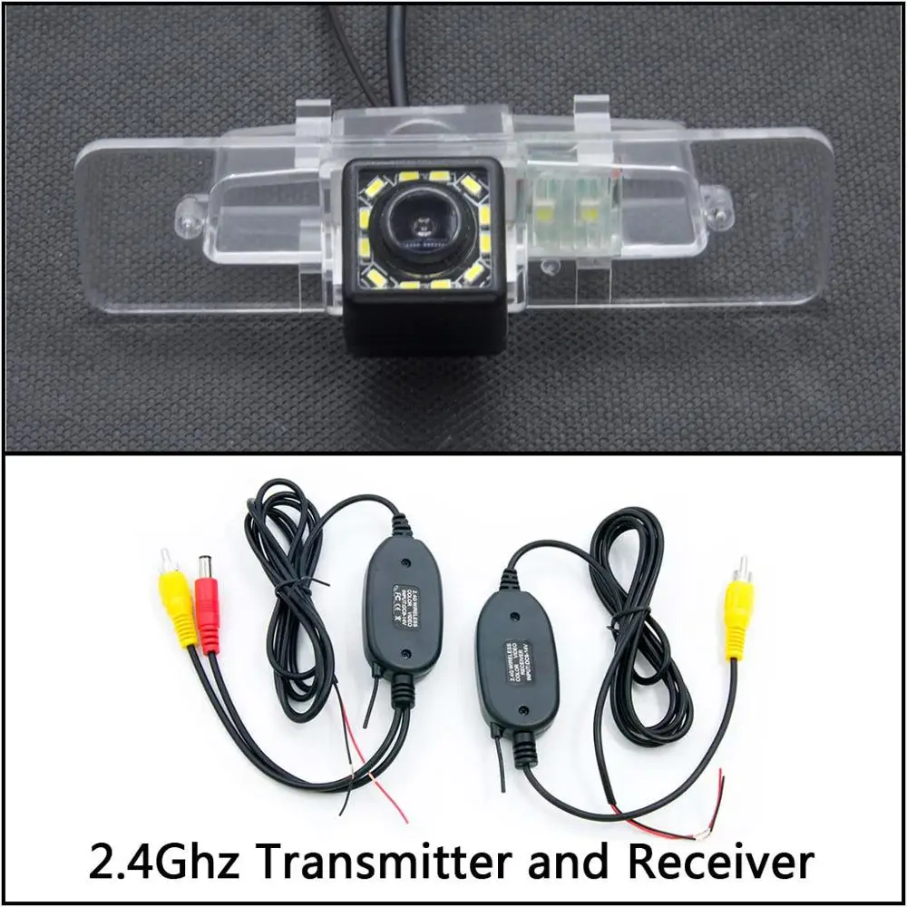 Camera With Wireless 12 Светодиодный свет обратный вид сзади Камера для Subaru Legacy 2000 2001 2002 2003 2004 2005 2006 2007 2008 2009 2010 2011 2012 - Название цвета: Camera With Wireless