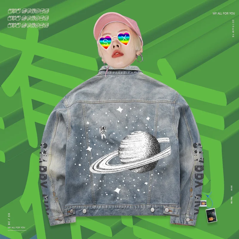 2019 новинка бомба пальто Ins звездное небо космический астронавт звезда Ручная