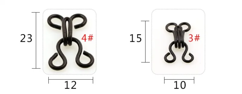 100 пар металлические пряжки крючки для шитья и глаз DIY сумка Аксессуары одежды