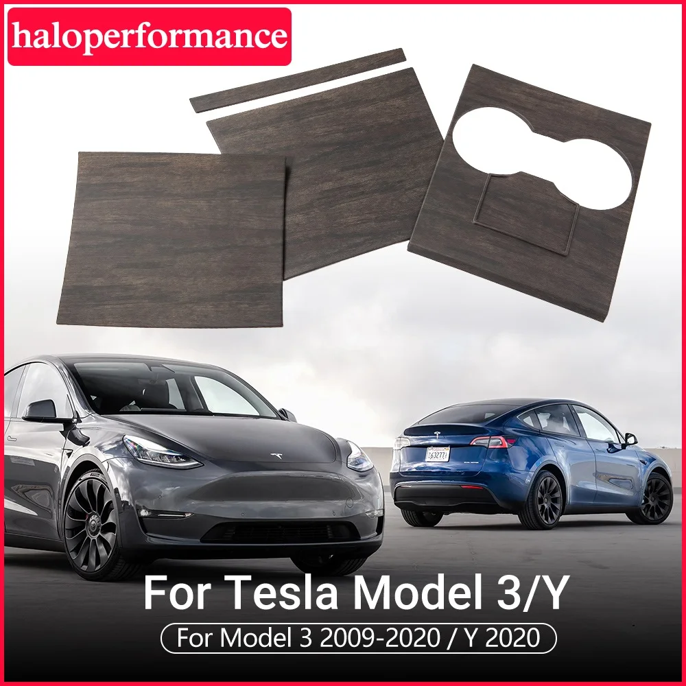 

Model3 Tesla Car Central Control Panel Protective For Tesla Model 3 Console Interior Accessories wood grain Tesla Model Y ABS
