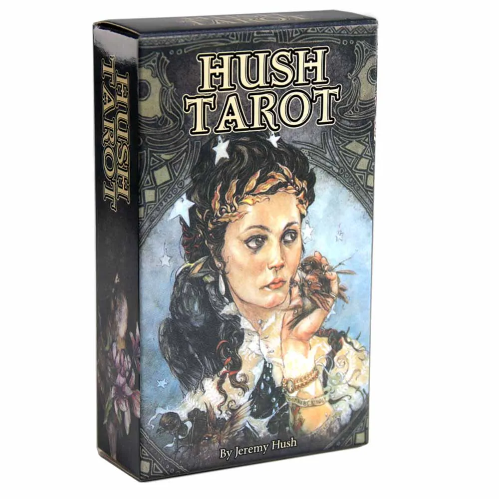 

78 карт, Hush Tarot палубная карта Games, настольные игры на английском языке для гадания, карты для ТАРО Fate с PDF руководством