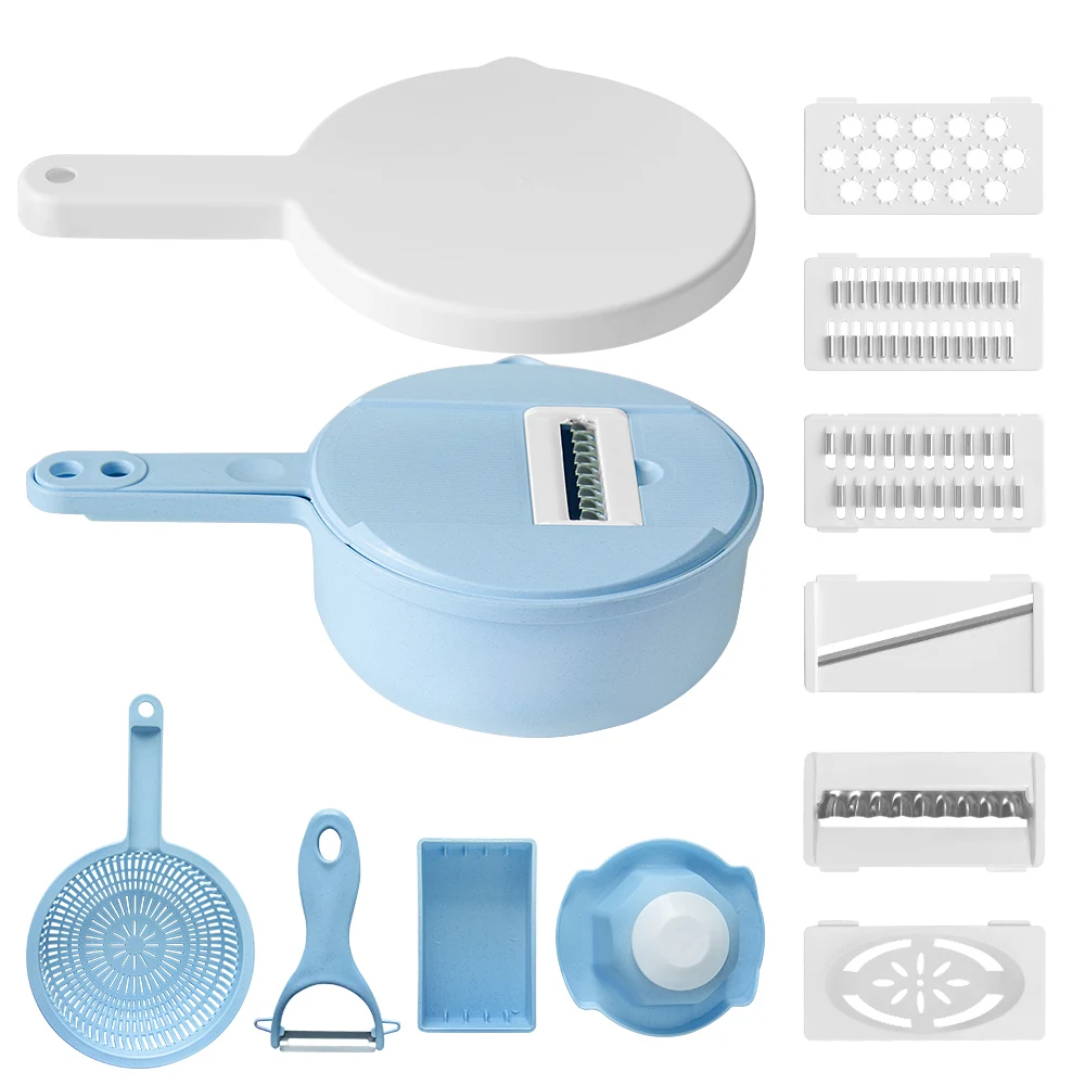 XYj овощерезка картофелечистка терка для моркови лука с ситечком 8 в 1 кухонные