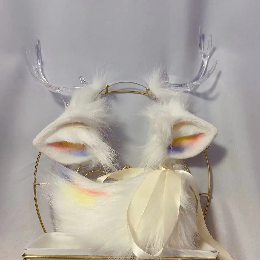 

Обруч для волос с кошачьими ушками и единорогом