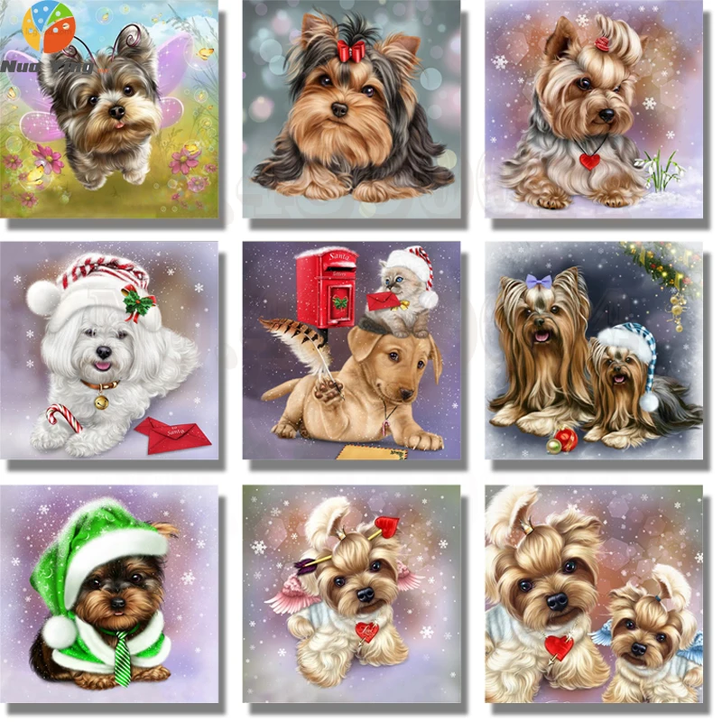 Алмазная 5D картина сделай сам полный набор для вышивки крестиком йоркширского