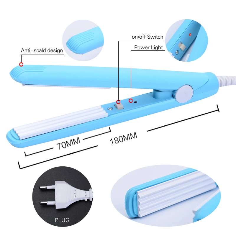 

Wenyi 2020 Sales Hot New Goods Lightweight Mini Hair Styling Tool Ceramic Iron Hair Straightener Curler