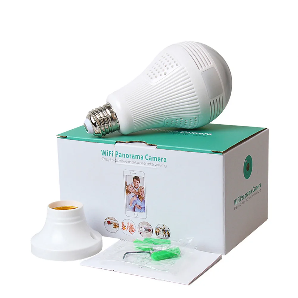 

HD 360 Panoramic Wifi 1080P IP Camera Light Bulb Home Security Video Camera Wireless CCTV Surveillance Fisheye Network ICSEE