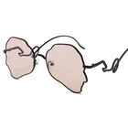 Модные Универсальные мужские нестандартные солнцезащитные очки, персонализированные трендовые уличные очки для стрельбы, женские простые очки, уличные солнцезащитные очки