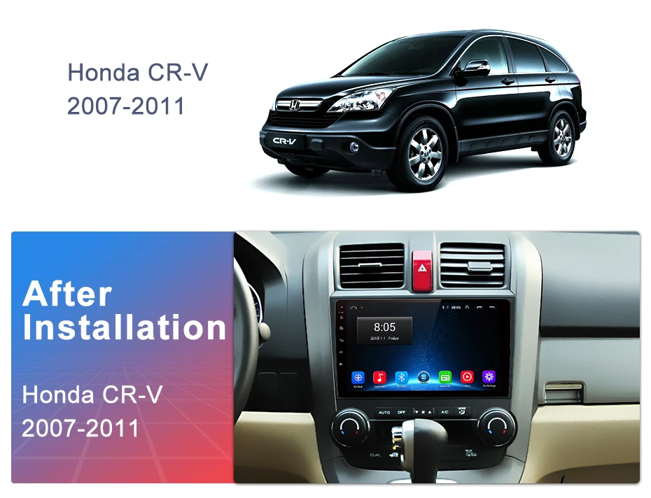 Junsun V1 2G+ 32G Android 9,0 для Honda CR-V 3 RE crv 2007 2008 2009-2011 Автомобильный Радио Мультимедиа Видео плеер gps RDS 2 din dvd