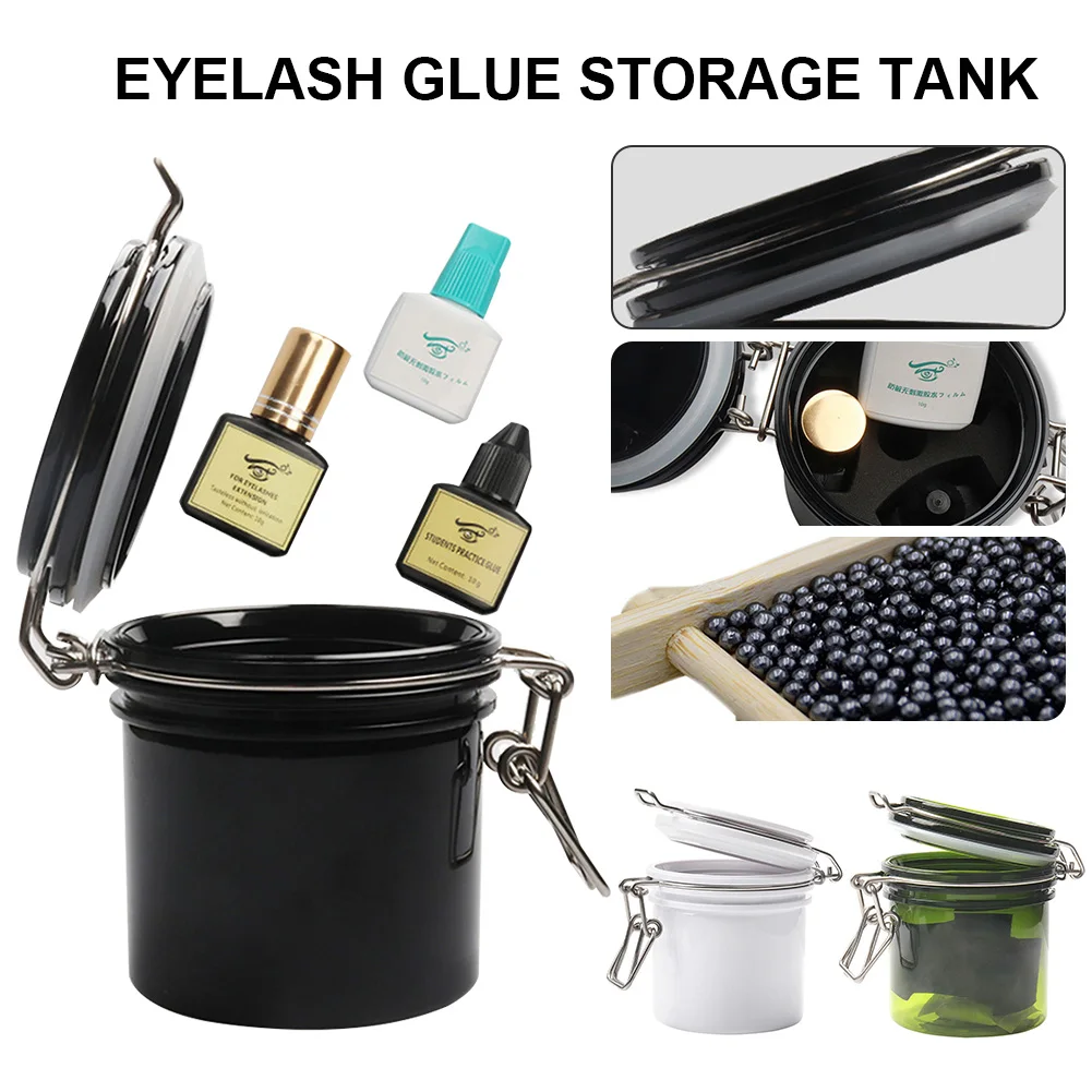 

Grafting false eyelashes glue storage tank activated carbon glue storage box sealed fresh-keeping moisture-proof eyelash tools