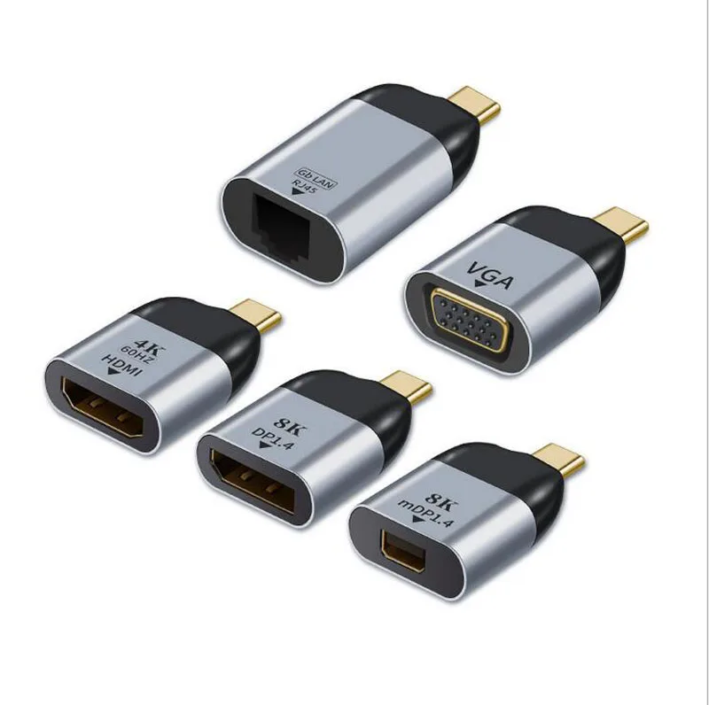 Переходник с USB Type C на HDMI DP VGA miniDP RJ45|Детали и аксессуары для приборов| |