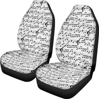 instantarts stylish musical note prints front seats only heavy duty universal fit car seat cushions easy to install seat covers