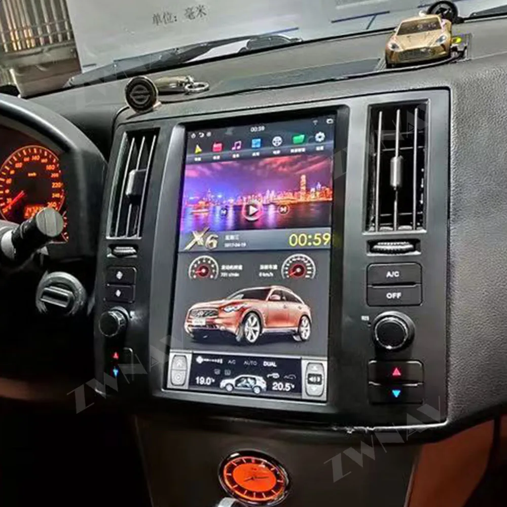 

Автомобильный мультимедийный плеер PX6, экран в стиле Tesla, Android 9,0, для Infiniti FX FX25 FX35 FX37 2003-2007, автомобильный gps-радиоприемник, стерео головное уст...