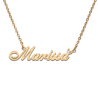 god with love heart personalized character necklace with name marissa for best friend jewelry gift