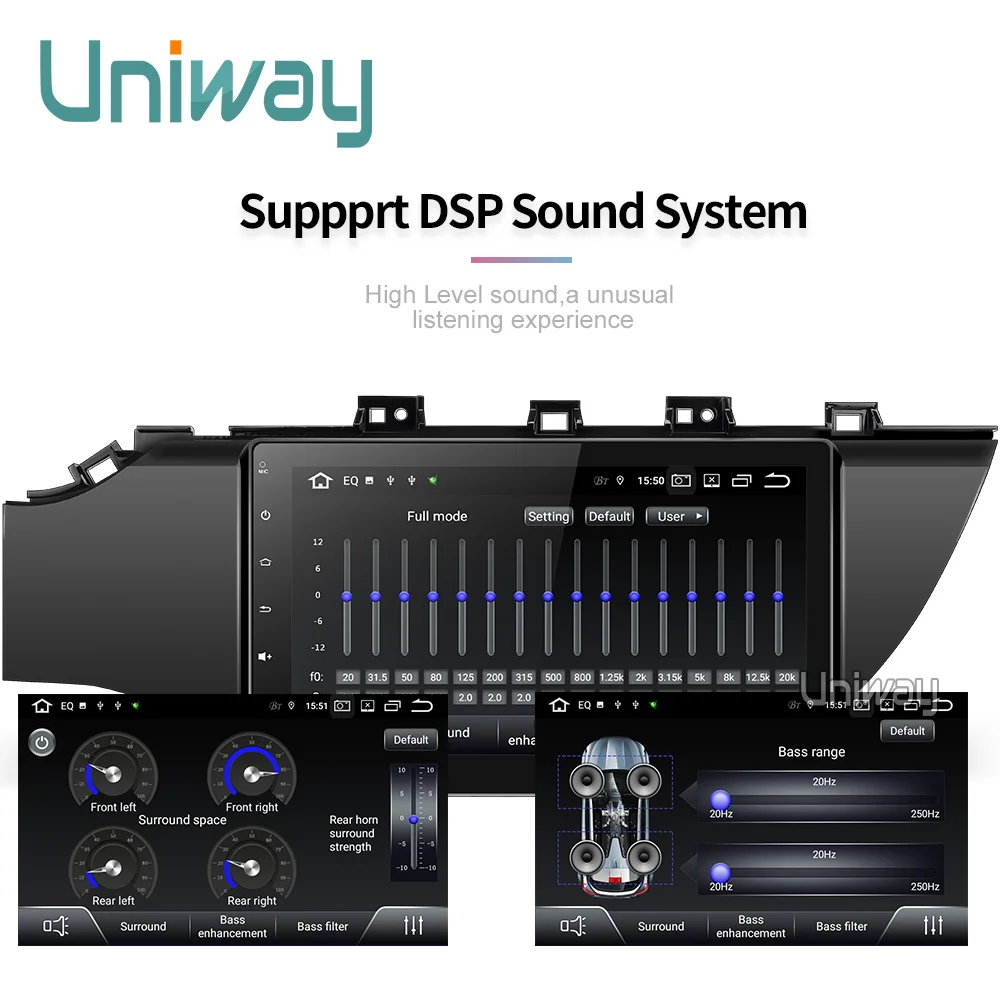 Uniway A17K21071 2G+ 3 2G DSP android 9,0 автомобильный dvd для kia k2 rio мультимедийный автомобильный Радио gps навигация стерео плеер