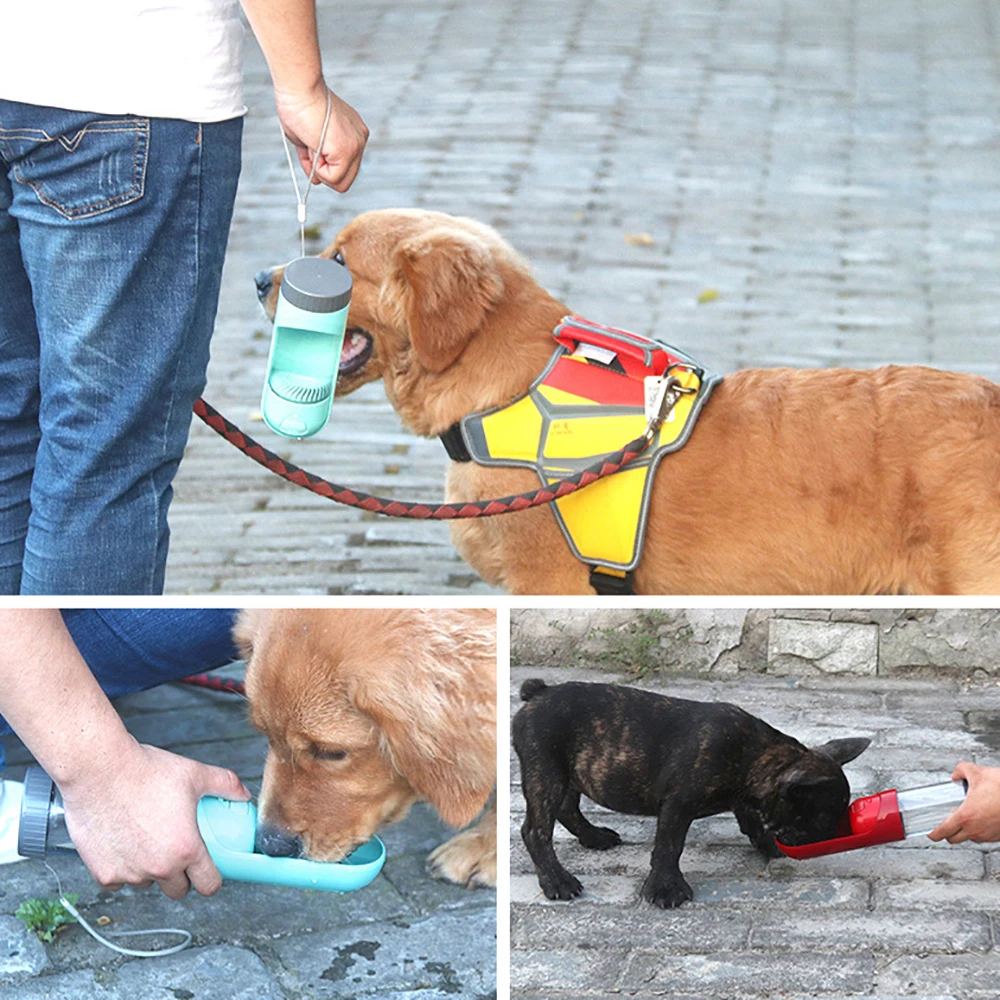 

Outdoor Pet Water Dispenser Feeder For Small Large Dogs Travel Puppy Cat 300ML Drinking Bowls Portable Pet Dog Water Bottle