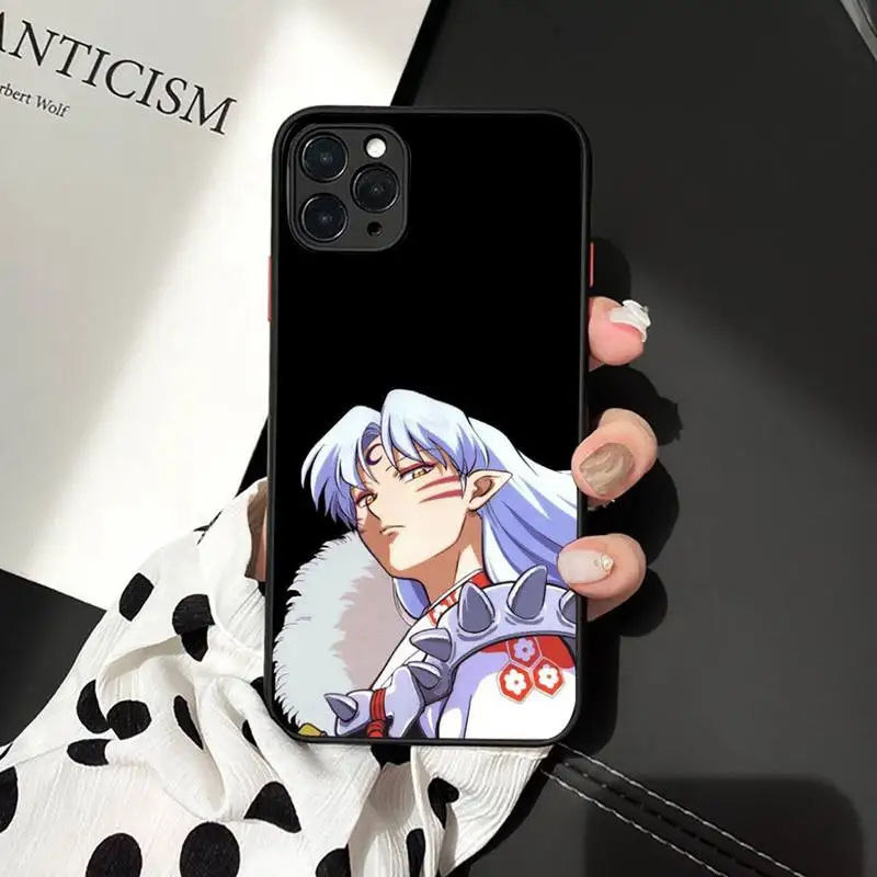 

Anime Inuyasha Sesshoumaru Higurash Phone Case Matte Transparent for iPhone 7 8 11 12 s mini pro X XS XR MAX Plus cover funda