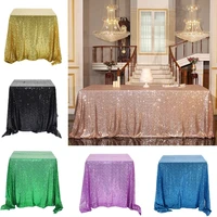 180x120cm gold silver sequin polyester tablecloth glitter table cloth cover for wedding decoration party banquet home supplies