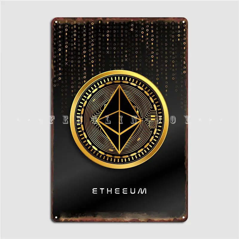 

Ethereum Metal Sign Cinema Garage Create Plaques Garage Club Tin Sign Poster