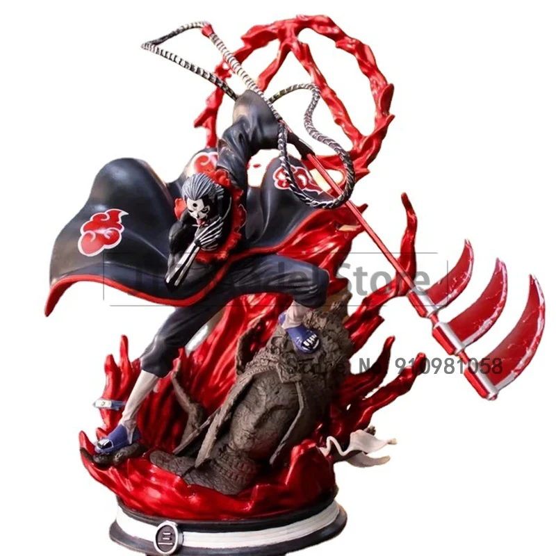 Наруто Аниме фигурки Модель Акацуки Хидан Figma GK 36 см Статуэтка из ПВХ для рабочего