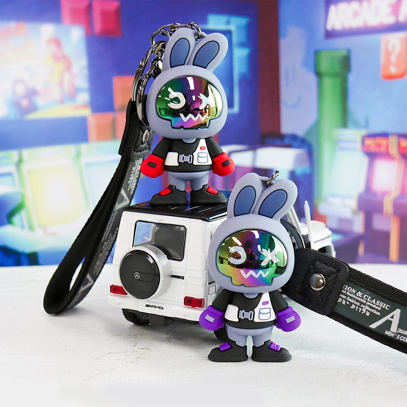 

Creative Gift Keychain Cute Cartoon Cool Blind Box Surprise Bag Decoration Collection Car Pendant Decorative Toy