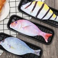 ginflash fish shape pencil case cute korea style cloth pencils bags school supplies stationery hot pen box gift