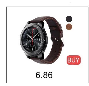 22 мм ремешок для часов из натуральной кожи ремешок для samsung gear S3 Frontier классические умные часы сменные браслеты аксессуары