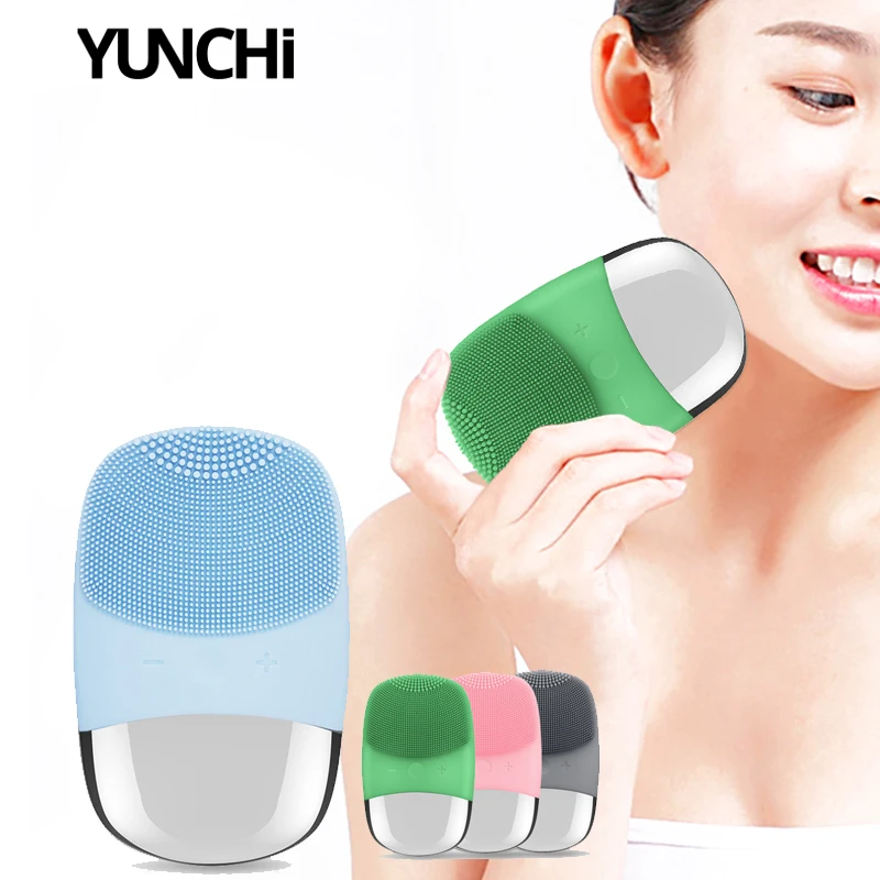 Электрическая щетка для очищения лица ультразвуковая вибрация 5 уровней