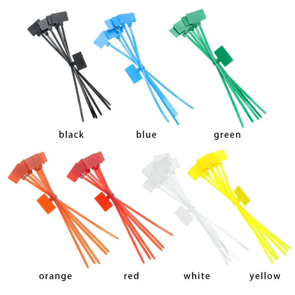100 шт. Easy mark 4150 мм нейлоновые ярлыки для кабельных стяжек петли стяжки Маркеры