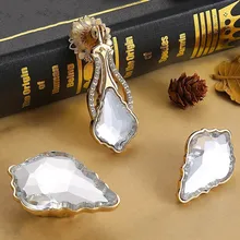 Cabinet Shoe Cabinet Coat Door Handle Drawer Decoration Hardware Furniture Accessories Handle Crystal Single Hole