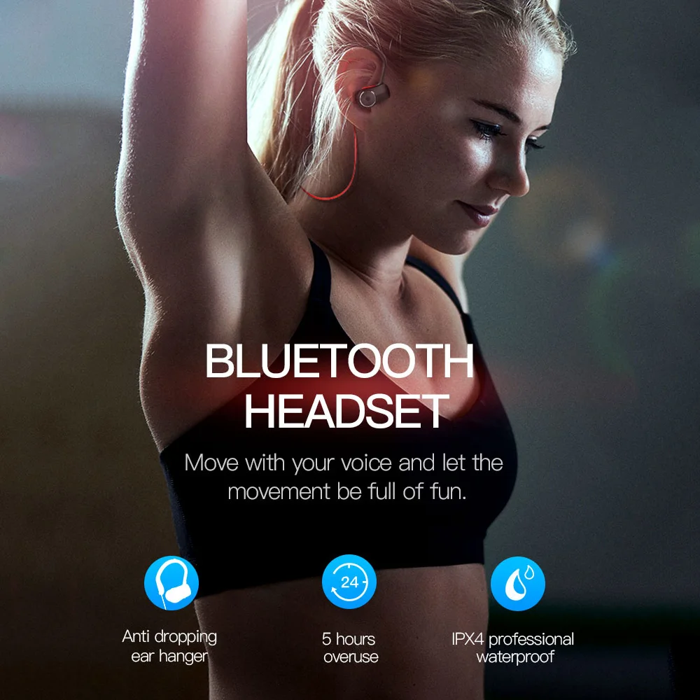 Оптовая продажа bluetooth наушники IPX4 водонепроницаемые беспроводные спортивные бас