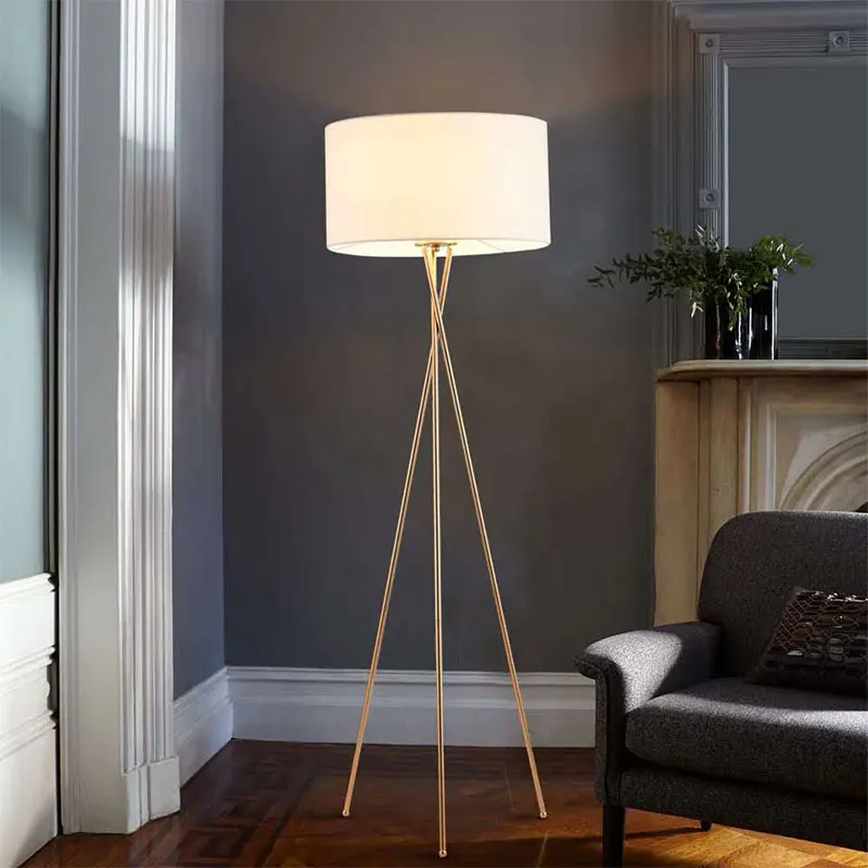 

Modern Simple Floor Lamp Nordic Tripod Standing Lamps for Living Room Study Home Decor Bedroom Lamps E27 Stand Floor Lights