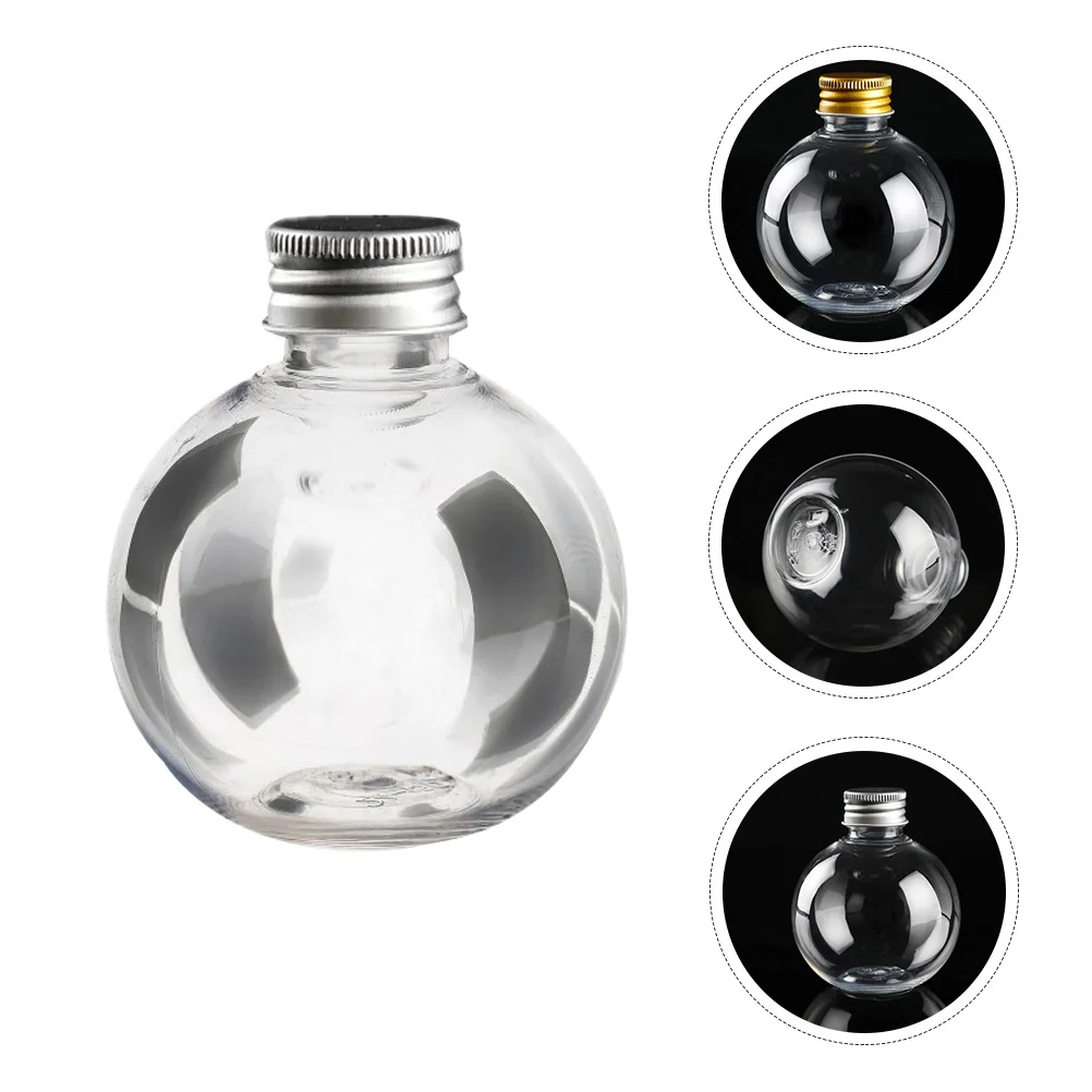

20 шт. прозрачные бутылки в форме лампы, наполняемые бутылки из ПЭТ с винтом