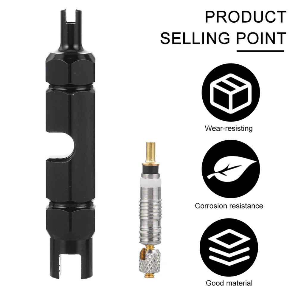 

Bike Core Remover Tire Repair Kits Bike Core Tool Core Stem (Black)