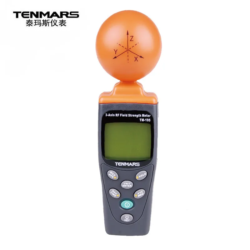 TENMARS TM-195 3-Axis RF измеритель напряженности поля высокочастотный детектор