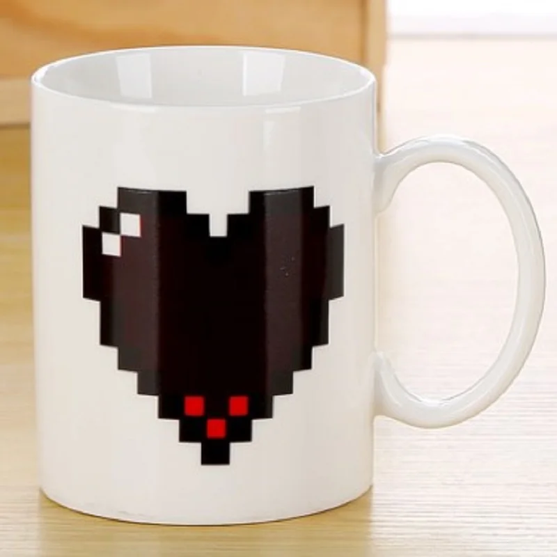 K STAR Теплочувствительный чашки Кофе Чай кружка для молока Творческий сердце