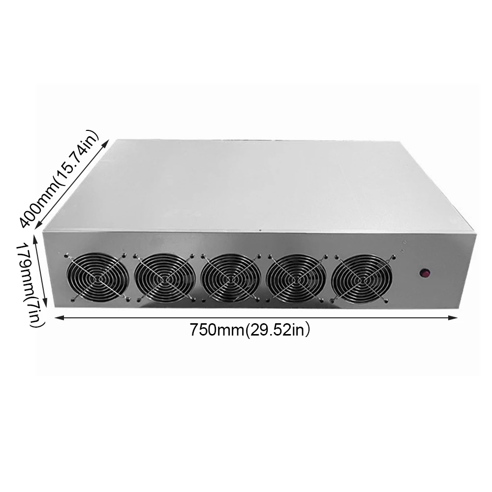 9 GPU PC чехол X79 материнская плата для майнинга компьютера шасси с вентилятором 3060
