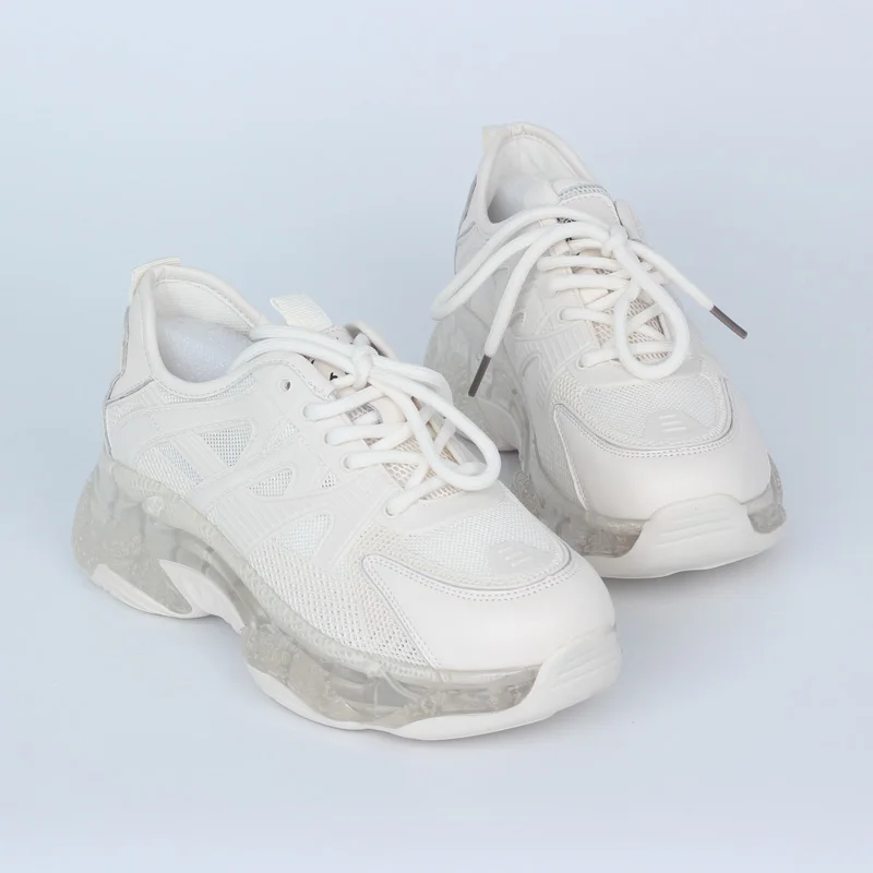 Женские массивные кроссовки Вулканизированная подошва повседневная обувь для