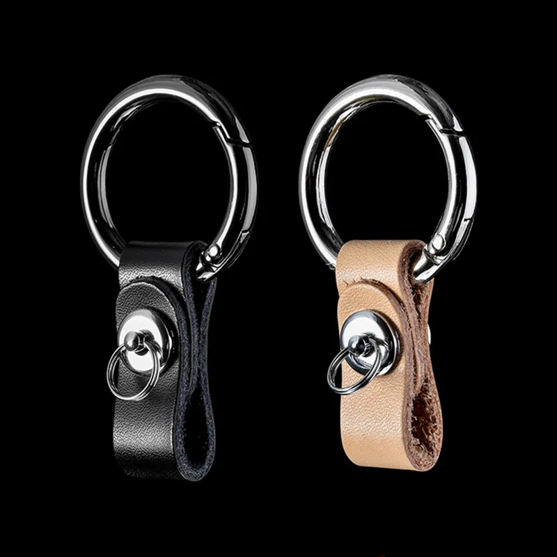 QOONG 2020 брелок ручной работы для автомобиля из натуральной кожи + металла ключей