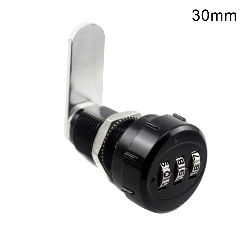 30m Black Newest Safe Keyless Digital Code Combination Lock for Home Mail Box Cabinet Drawer - Цвет: 30m Black