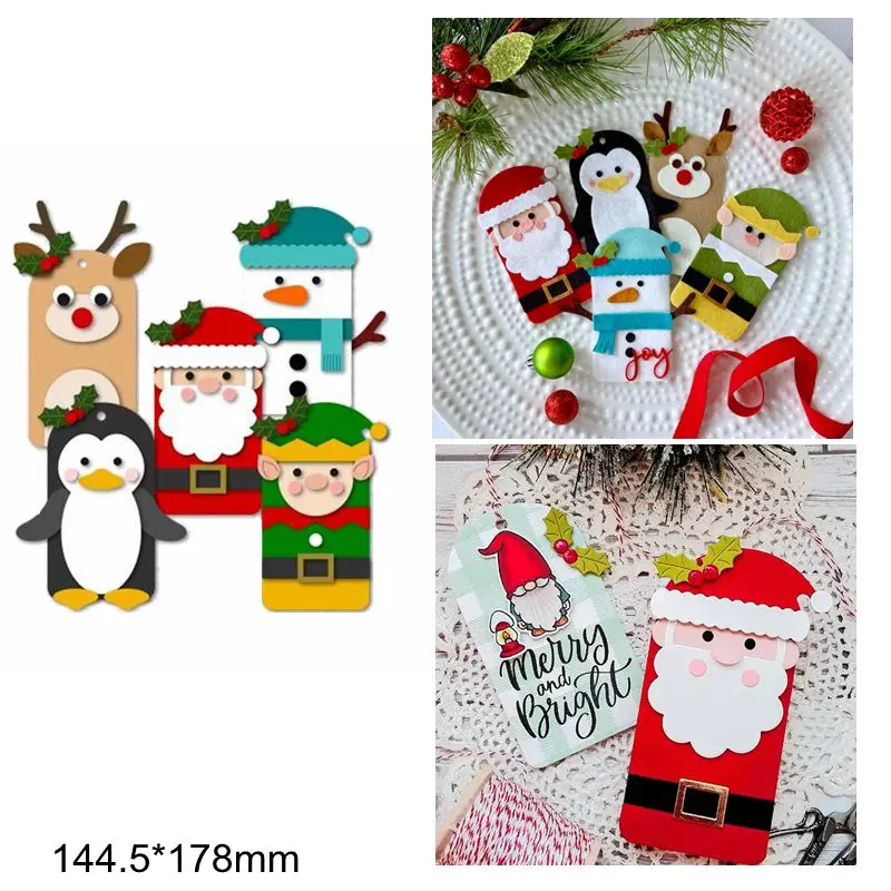 Набор из 5 предметов Рождественский олень Санты снеговик пингвин пять персонажей