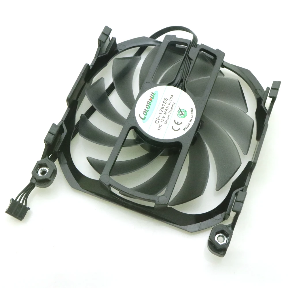Бесплатная доставка CF-12915S DC12V 0.35A 85 мм VGA вентилятор для INNO3D GTX1060 ITX GTX650ti 750 750ti