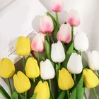 Красивые тюльпаны искусственные цветы для Свадебная вечеринка украшения для дома и сада прочный PU искусственные цветы, Лидер продаж