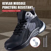 tactical winter sneakers waterproof ankle boot mens outdoor protected steel toe shoes industrial safety work platform boots