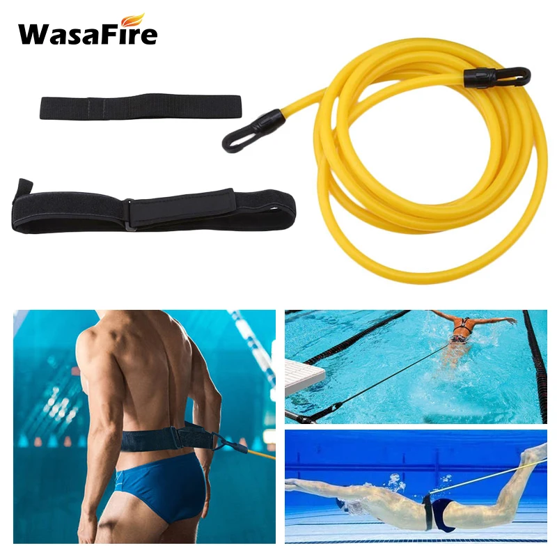 

Регулируемый пояс для плавания Эластичный плавать ремень для обучения плаванию аксессуары бассейн инструменты Безопасность веревка 4 метр...